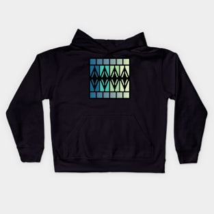 “Dimensional Energy” - V.3 Blue/Green - (Geometric Art) (Dimensions) - Doc Labs Kids Hoodie